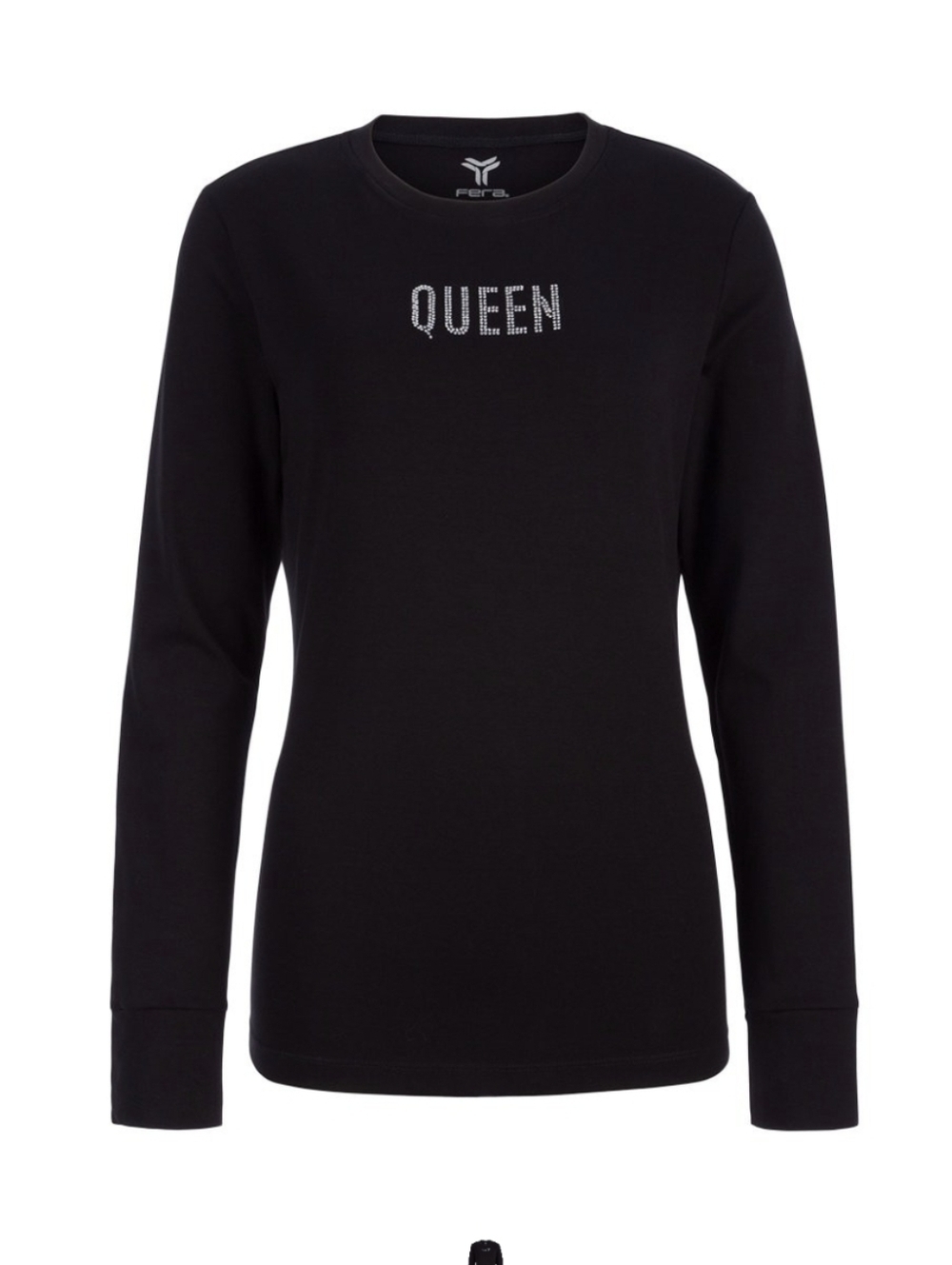 Fera Queen Top Black Long Sleeve Size Small. New.